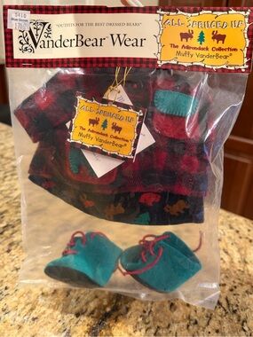 1998 NABCO All Spruced Up The Adirondack Collection Muffy VanderBear Outfit New